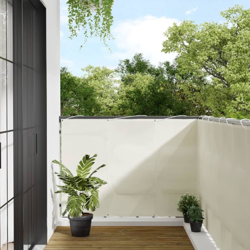 vidaXL Balkon-Sichtschutz Creme 120x800 cm 100 % Polyester-Oxford vidaXL Balkon-Sichtschutz Creme 120x800 cm 100 % Polyester-Oxford