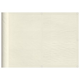 vidaXL Balkon-Sichtschutz Creme 75x700 cm 100 % Polyester-Oxford