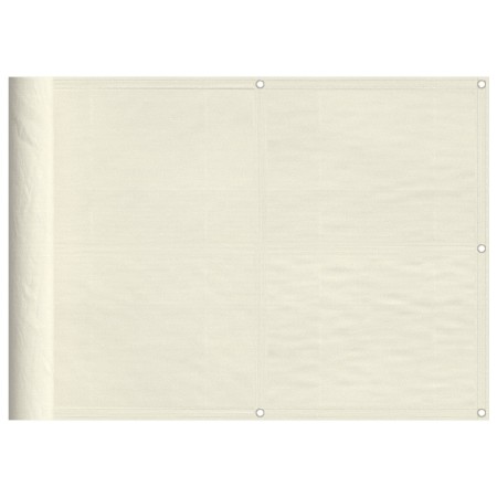 vidaXL Balkon-Sichtschutz Creme 75x700 cm 100 % Polyester-Oxford