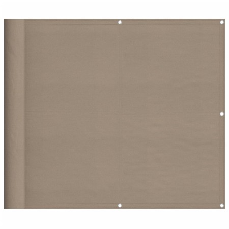 vidaXL Balkon-Sichtschutz Taupe 90x800 cm 100 % Polyester-Oxford