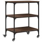 vidaXL Küchenwagen Braun Eichen-Optik 60x41x76 cm Holzwerkstoff vidaXL Küchenwagen Braun Eichen-Optik 60x41x76 cm Holzwerkstoff