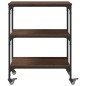 vidaXL Küchenwagen Braun Eichen-Optik 60x41x76 cm Holzwerkstoff vidaXL Küchenwagen Braun Eichen-Optik 60x41x76 cm Holzwerkstoff