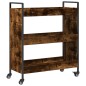 vidaXL Küchenwagen Räuchereiche 70x30x82 cm Holzwerkstoff vidaXL Küchenwagen Räuchereiche 70x30x82 cm Holzwerkstoff