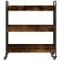 vidaXL Küchenwagen Räuchereiche 70x30x82 cm Holzwerkstoff vidaXL Küchenwagen Räuchereiche 70x30x82 cm Holzwerkstoff