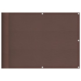 vidaXL Balkon-Sichtschutz Braun 75x1000 cm 100 % Polyester-Oxford