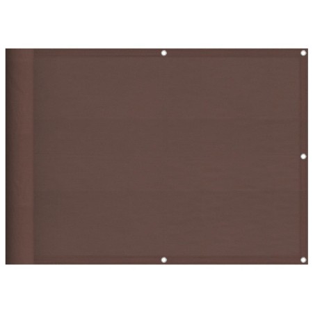vidaXL Balkon-Sichtschutz Braun 75x1000 cm 100 % Polyester-Oxford