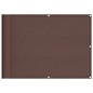 vidaXL Balkon-Sichtschutz Braun 75x1000 cm 100 % Polyester-Oxford vidaXL Balkon-Sichtschutz Braun 75x1000 cm 100 % Polyester-Oxford