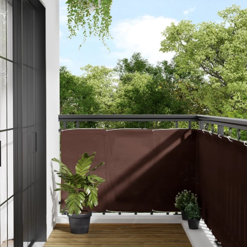 vidaXL Balkon-Sichtschutz Braun 90x800 cm 100 % Polyester-Oxford vidaXL Balkon-Sichtschutz Braun 90x800 cm 100 % Polyester-Oxford