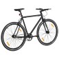 vidaXL Fahrrad mit Festem Gang Schwarz 700c 59 cm vidaXL Fahrrad mit Festem Gang Schwarz 700c 59 cm