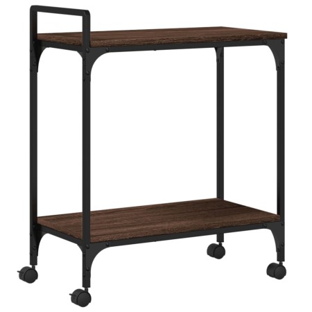 vidaXL Küchenwagen Braun Eichen-Optik 60,5x31x72,5 cm Holzwerkstoff