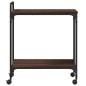 vidaXL Küchenwagen Braun Eichen-Optik 60,5x31x72,5 cm Holzwerkstoff vidaXL Küchenwagen Braun Eichen-Optik 60,5x31x72,5 cm Holzwerkstoff