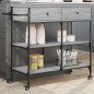 vidaXL Küchenwagen Grau Sonoma 105x42x95 cm Holzwerkstoff vidaXL Küchenwagen Grau Sonoma 105x42x95 cm Holzwerkstoff