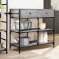 vidaXL Küchenwagen Grau Sonoma 105x42x95 cm Holzwerkstoff vidaXL Küchenwagen Grau Sonoma 105x42x95 cm Holzwerkstoff