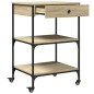 vidaXL Küchenwagen Sonoma-Eiche 60x48x89,5 cm Holzwerkstoff vidaXL Küchenwagen Sonoma-Eiche 60x48x89,5 cm Holzwerkstoff