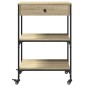 vidaXL Küchenwagen Sonoma-Eiche 60x48x89,5 cm Holzwerkstoff vidaXL Küchenwagen Sonoma-Eiche 60x48x89,5 cm Holzwerkstoff