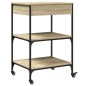 vidaXL Küchenwagen Sonoma-Eiche 60x48x89,5 cm Holzwerkstoff vidaXL Küchenwagen Sonoma-Eiche 60x48x89,5 cm Holzwerkstoff