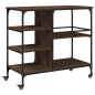vidaXL Küchenwagen Braun Eichen-Optik 100x45x89,5 cm Holzwerkstoff vidaXL Küchenwagen Braun Eichen-Optik 100x45x89,5 cm Holzwerkstoff