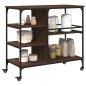 vidaXL Küchenwagen Braun Eichen-Optik 100x45x89,5 cm Holzwerkstoff vidaXL Küchenwagen Braun Eichen-Optik 100x45x89,5 cm Holzwerkstoff