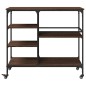 vidaXL Küchenwagen Braun Eichen-Optik 100x45x89,5 cm Holzwerkstoff vidaXL Küchenwagen Braun Eichen-Optik 100x45x89,5 cm Holzwerkstoff