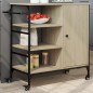vidaXL Küchenwagen Sonoma-Eiche 87,5x38,5x84,5 cm Holzwerkstoff vidaXL Küchenwagen Sonoma-Eiche 87,5x38,5x84,5 cm Holzwerkstoff
