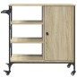 vidaXL Küchenwagen Sonoma-Eiche 87,5x38,5x84,5 cm Holzwerkstoff vidaXL Küchenwagen Sonoma-Eiche 87,5x38,5x84,5 cm Holzwerkstoff