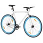 vidaXL Fahrrad mit Festem Gang Weiß und Blau 700c 51 cm vidaXL Fahrrad mit Festem Gang Weiß und Blau 700c 51 cm
