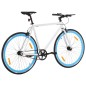 vidaXL Fahrrad mit Festem Gang Weiß und Blau 700c 51 cm vidaXL Fahrrad mit Festem Gang Weiß und Blau 700c 51 cm