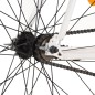 vidaXL Fahrrad mit Festem Gang Weiß und Orange 700c 59 cm vidaXL Fahrrad mit Festem Gang Weiß und Orange 700c 59 cm