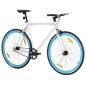 vidaXL Fahrrad mit Festem Gang Weiß und Blau 700c 59 cm vidaXL Fahrrad mit Festem Gang Weiß und Blau 700c 59 cm