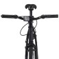 vidaXL Fahrrad mit Festem Gang Schwarz und Blau 700c 51 cm vidaXL Fahrrad mit Festem Gang Schwarz und Blau 700c 51 cm