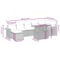vidaXL 8-tlg. Garten-Sofagarnitur mit Kissen Schwarz Poly Rattan vidaXL 8-tlg. Garten-Sofagarnitur mit Kissen Schwarz Poly Rattan