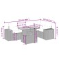 vidaXL 6-tlg. Garten-Sofagarnitur mit Kissen Schwarz Poly Rattan vidaXL 6-tlg. Garten-Sofagarnitur mit Kissen Schwarz Poly Rattan