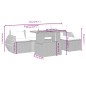 vidaXL 6-tlg. Garten-Sofagarnitur mit Kissen Schwarz Poly Rattan vidaXL 6-tlg. Garten-Sofagarnitur mit Kissen Schwarz Poly Rattan