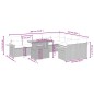 vidaXL 10-tlg. Garten-Sofagarnitur mit Kissen Schwarz Poly Rattan vidaXL 10-tlg. Garten-Sofagarnitur mit Kissen Schwarz Poly Rattan