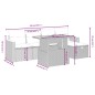 vidaXL 6-tlg. Garten-Sofagarnitur mit Kissen Schwarz Poly Rattan vidaXL 6-tlg. Garten-Sofagarnitur mit Kissen Schwarz Poly Rattan