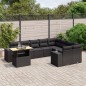 vidaXL 10-tlg. Garten-Sofagarnitur mit Kissen Schwarz Poly Rattan vidaXL 10-tlg. Garten-Sofagarnitur mit Kissen Schwarz Poly Rattan
