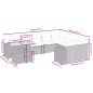 vidaXL 10-tlg. Garten-Sofagarnitur mit Kissen Schwarz Poly Rattan vidaXL 10-tlg. Garten-Sofagarnitur mit Kissen Schwarz Poly Rattan