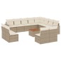 vidaXL 13-tlg. Garten-Sofagarnitur mit Kissen Beige Poly Rattan vidaXL 13-tlg. Garten-Sofagarnitur mit Kissen Beige Poly Rattan