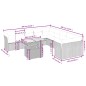 vidaXL 11-tlg. Garten-Sofagarnitur mit Kissen Schwarz Poly Rattan vidaXL 11-tlg. Garten-Sofagarnitur mit Kissen Schwarz Poly Rattan