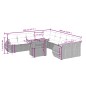 vidaXL 11-tlg. Garten-Sofagarnitur mit Kissen Schwarz Poly Rattan vidaXL 11-tlg. Garten-Sofagarnitur mit Kissen Schwarz Poly Rattan