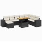 vidaXL 9-tlg. Garten-Sofagarnitur mit Kissen Schwarz Poly Rattan vidaXL 9-tlg. Garten-Sofagarnitur mit Kissen Schwarz Poly Rattan