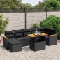 vidaXL 8-tlg. Garten-Sofagarnitur mit Kissen Schwarz Poly Rattan vidaXL 8-tlg. Garten-Sofagarnitur mit Kissen Schwarz Poly Rattan