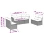 vidaXL 7-tlg. Garten-Sofagarnitur mit Kissen Braun Poly Rattan vidaXL 7-tlg. Garten-Sofagarnitur mit Kissen Braun Poly Rattan