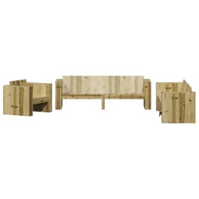vidaXL 2-tlg. Garten-Lounge-Set Kiefernholz Imprägniert