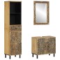 vidaXL 3-tlg. Badmöbel-Set Massivholz Mango vidaXL 3-tlg. Badmöbel-Set Massivholz Mango