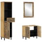 vidaXL 3-tlg. Badmöbel-Set Massivholz Mango vidaXL 3-tlg. Badmöbel-Set Massivholz Mango