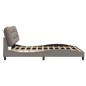 vidaXL Bettgestell mit LED Taupe 180x200 cm Stoff vidaXL Bettgestell mit LED Taupe 180x200 cm Stoff