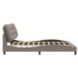 vidaXL Bettgestell mit LED Taupe 200x200 cm Stoff vidaXL Bettgestell mit LED Taupe 200x200 cm Stoff