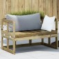 vidaXL 2-in-1 Gartensofa Verlängerbar Imprägniertes Kiefernholz vidaXL 2-in-1 Gartensofa Verlängerbar Imprägniertes Kiefernholz