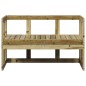 vidaXL 2-in-1 Gartensofa Verlängerbar Imprägniertes Kiefernholz vidaXL 2-in-1 Gartensofa Verlängerbar Imprägniertes Kiefernholz
